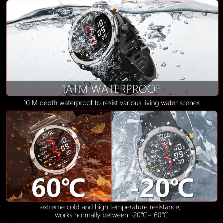 BT CALL VOICE ASSISTANT OUTDOOR SPORT SMARTWATCH