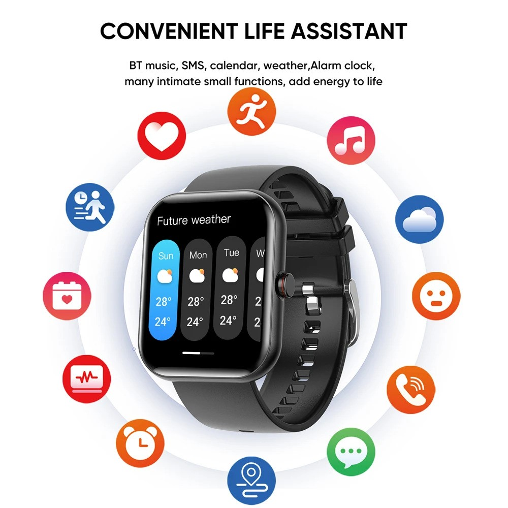 1.96'' HD DISPLAY SPORT ACTIVITY FITNESS TRACKER SMART WATCH
